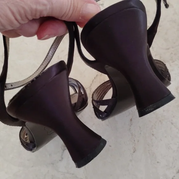 Unlisted Black Strappy Women's Heels - Picture 5 of 7